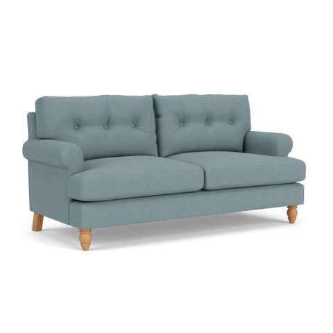 3 Seater Sofa – Sky Blue – House Linen Mix – Talbot – The Cotswold Company
