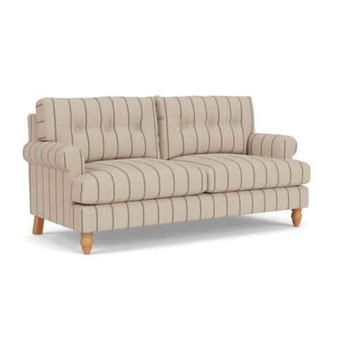 3 Seater Sofa – Charcoal – Compton Stripe – Talbot – The Cotswold Company