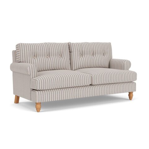3 Seater Sofa – Indigo – Kingham Stripe – Talbot – The Cotswold Company