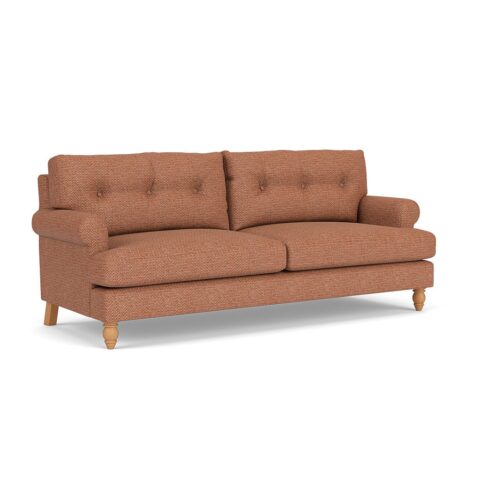 4 Seater Sofa – Brick – Herringbone Weave – Talbot – The Cotswold Company