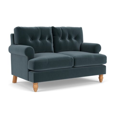 2 Seater Sofa – Night Sky – Matt Velvet – Talbot – The Cotswold Company
