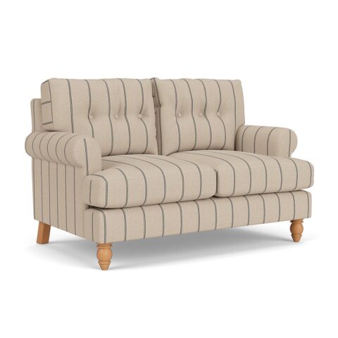 2 Seater Sofa – Charcoal – Compton Stripe – Talbot – The Cotswold Company