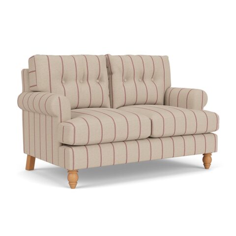 2 Seater Sofa – Raspberry – Compton Stripe – Talbot – The Cotswold Company