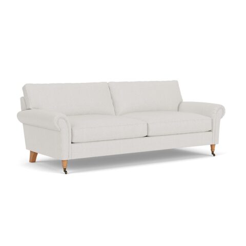 4 Seater Sofa – Grey – Broadway Stripe – Osbourne – The Cotswold Company