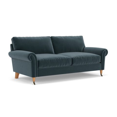 3 Seater Sofa – Night Sky – Matt Velvet – Osbourne – The Cotswold Company