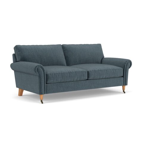 3 Seater Sofa – Teal – Eco Chenille – Osbourne – The Cotswold Company