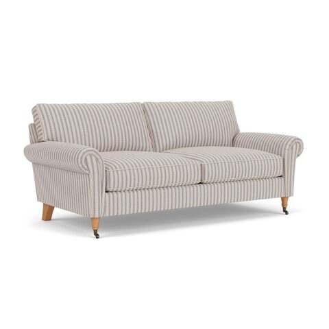 3 Seater Sofa – Indigo – Kingham Stripe – Osbourne – The Cotswold Company