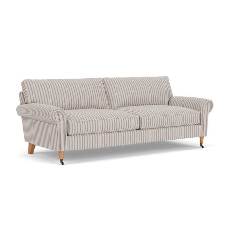 4 Seater Sofa – Indigo – Kingham Stripe – Osbourne – The Cotswold Company