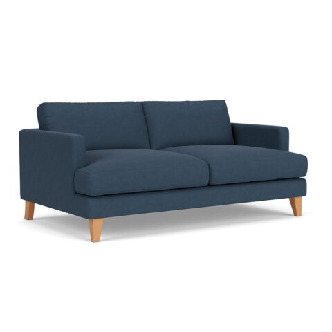 3 Seater Sofa – Indigo – House linen mix – Jackson – The Cotswold Company
