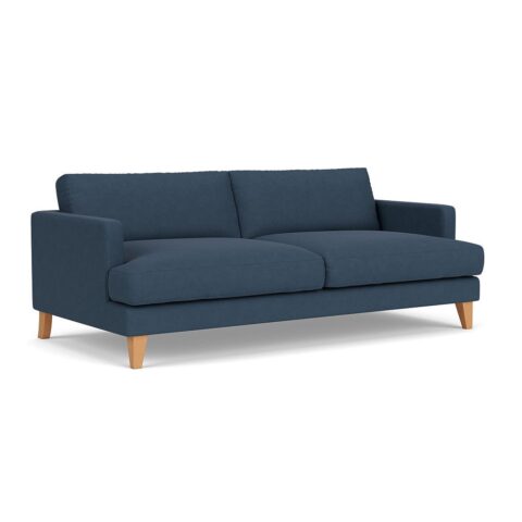 4 Seater Sofa – Indigo – House linen mix – Jackson – The Cotswold Company