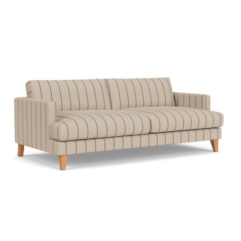 4 Seater Sofa – Charcoal – Compton Stripe – Jackson – The Cotswold Company