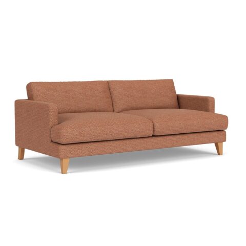 4 Seater Sofa – Brick – Herringbone Weave – Jackson – The Cotswold Company