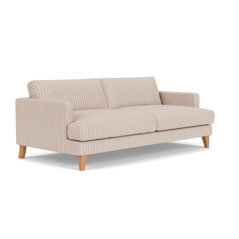 4 Seater Sofa – Flax – Kingham Stripe – Jackson – The Cotswold Company