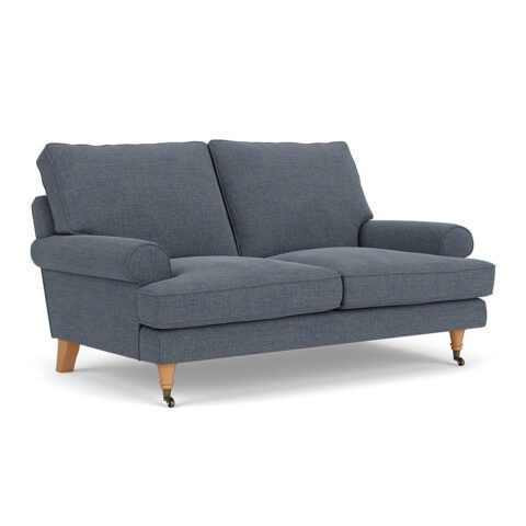 2 Seater Sofa – Indigo – Rustic weave – Stewart – The Cotswold Company