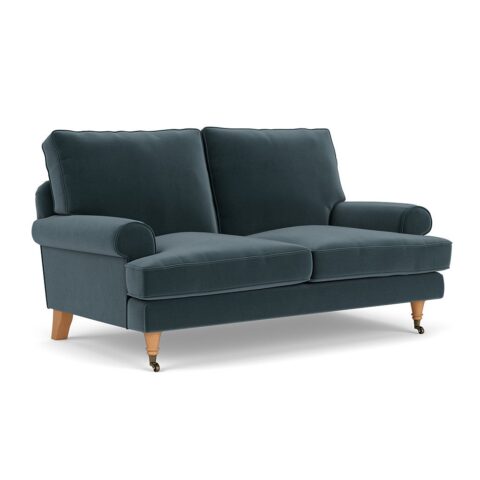 2 Seater Sofa – Night Sky – Matt Velvet – Stewart – The Cotswold Company