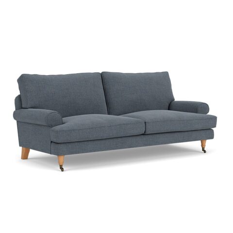 3 Seater Sofa – Indigo – Rustic weave – Stewart – The Cotswold Company