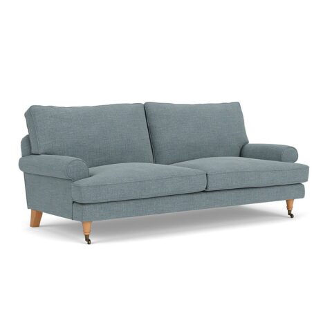 3 Seater Sofa – Teal marl – Rustic weave – Stewart – The Cotswold Company