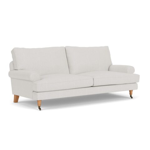 3 Seater Sofa – Grey – Broadway Stripe – Stewart – The Cotswold Company