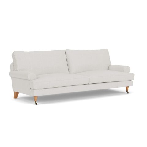4 Seater Sofa – Grey – Broadway Stripe – Stewart – The Cotswold Company