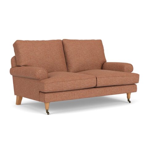 2 Seater Sofa – Brick – Herringbone Weave – Stewart – The Cotswold Company