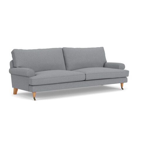 4 Seater Sofa – Blue Marl – House Weave – Stewart – The Cotswold Company