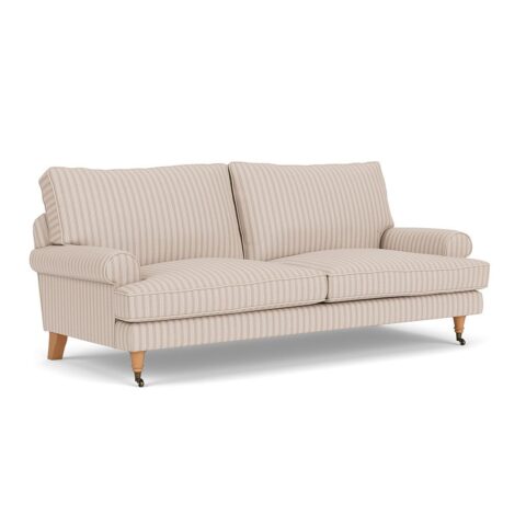 3 Seater Sofa – Flax – Kingham Stripe – Stewart – The Cotswold Company
