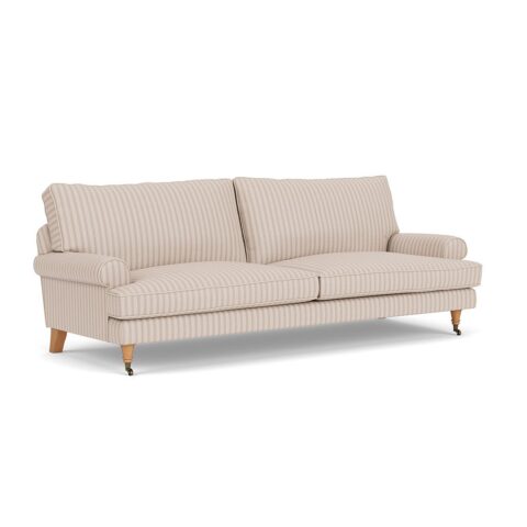 4 Seater Sofa – Flax – Kingham Stripe – Stewart – The Cotswold Company