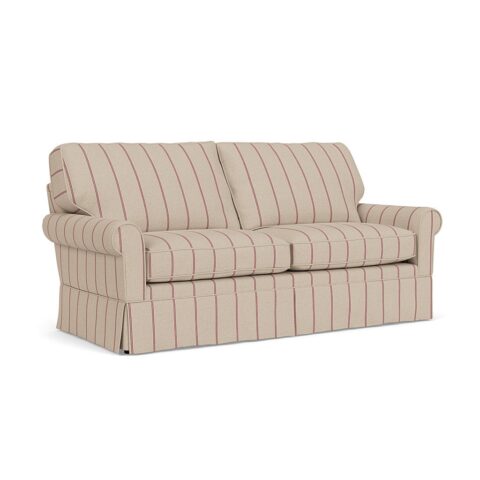 3 Seater Sofa – Raspberry – Compton Stripe – Dawson – The Cotswold Company