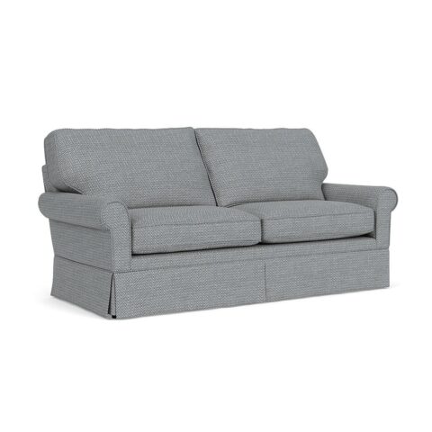 3 Seater Sofa – Navy – Herringbone Weave – Dawson – The Cotswold Company