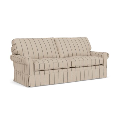 4 Seater Sofa – Charcoal – Compton Stripe – Dawson – The Cotswold Company