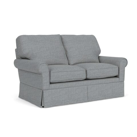 2 Seater Sofa – Navy – Herringbone Weave – Dawson – The Cotswold Company