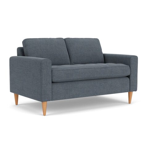 2 Seater Sofa – Indigo – Rustic Weave – Saxon – The Cotswold Company