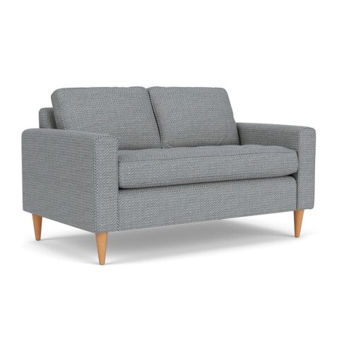 2 Seater Sofa – Navy – Herringbone Weave – Saxon – The Cotswold Company