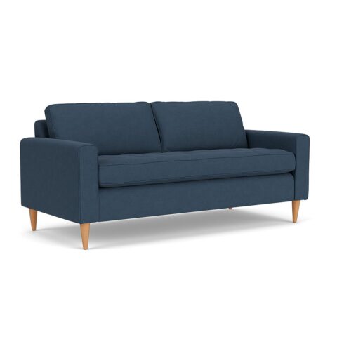 3 Seater Sofa – Indigo – House Linen Mix – Saxon – The Cotswold Company
