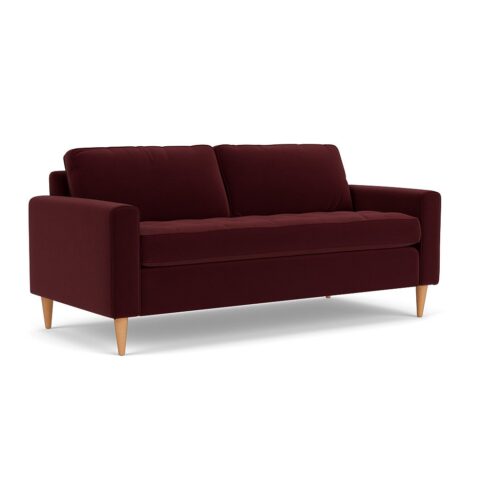 3 Seater Sofa – Dark Rosehip – Matt Velvet – Saxon – The Cotswold Company
