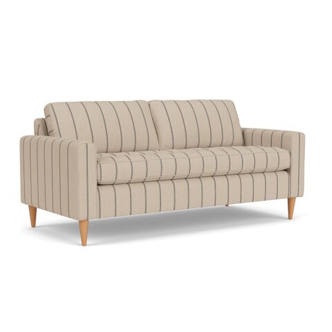3 Seater Sofa – Charcoal – Compton Stripe – Saxon – The Cotswold Company