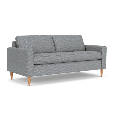 3 Seater Sofa – Navy – Herringbone Weave – Saxon – The Cotswold Company