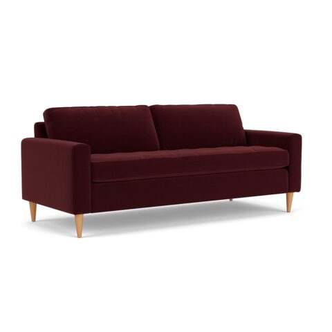 4 Seater Sofa – Dark Rosehip – Matt Velvet – Saxon – The Cotswold Company