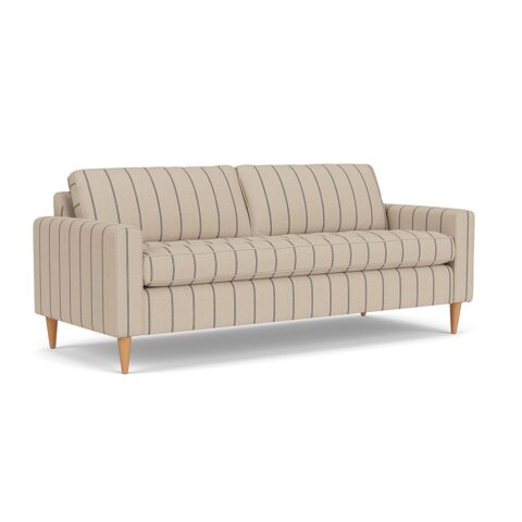 4 Seater Sofa – Charcoal – Compton Stripe – Saxon – The Cotswold Company
