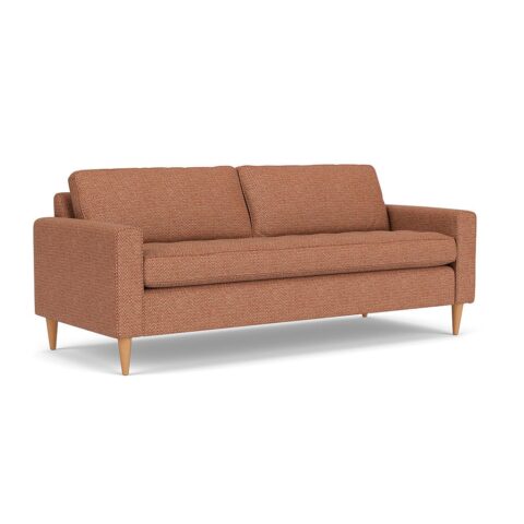 4 Seater Sofa – Brick – Herringbone Weave – Saxon – The Cotswold Company