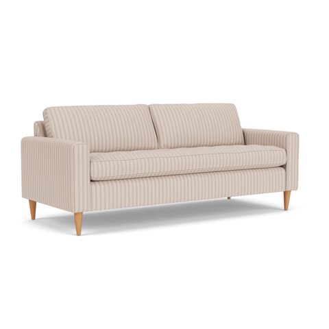 4 Seater Sofa – Flax – Kingham Stripe – Saxon – The Cotswold Company