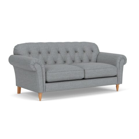 3 Seater Sofa – Navy – Herringbone Weave – Chapman – The Cotswold Company