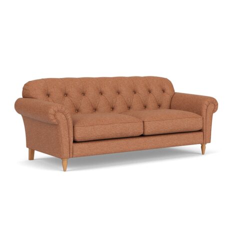 4 Seater Sofa – Brick – Herringbone Weave – Chapman – The Cotswold Company