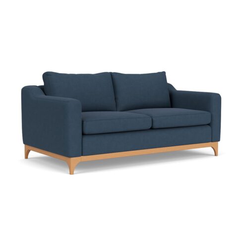 3 Seater Sofa – Indigo – House Linen Mix – Watson – The Cotswold Company