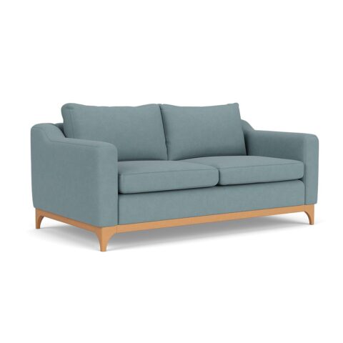 3 Seater Sofa – Sky Blue – House Linen Mix – Watson – The Cotswold Company