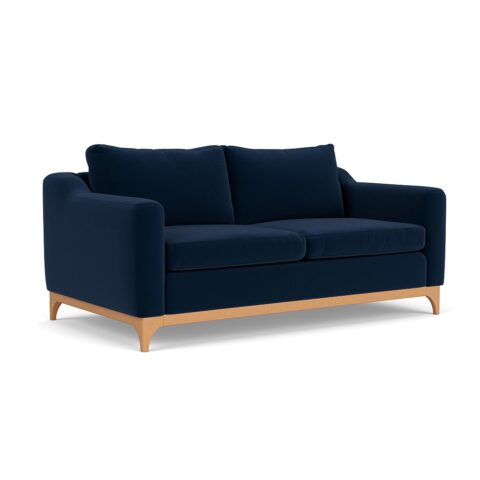 3 Seater Sofa – Deep Blue – Matt Velvet – Watson – The Cotswold Company