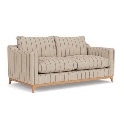 4 Seater Sofa – Charcoal – Compton Stripe – Watson – The Cotswold Company