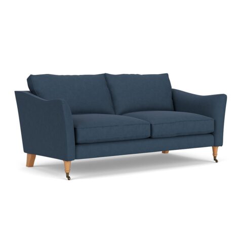 3 Seater Sofa – Indigo – House Linen Mix – Robinson – The Cotswold Company