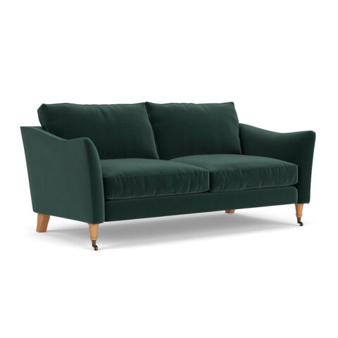 3 Seater Sofa – Lake – Matt Velvet – Robinson – The Cotswold Company