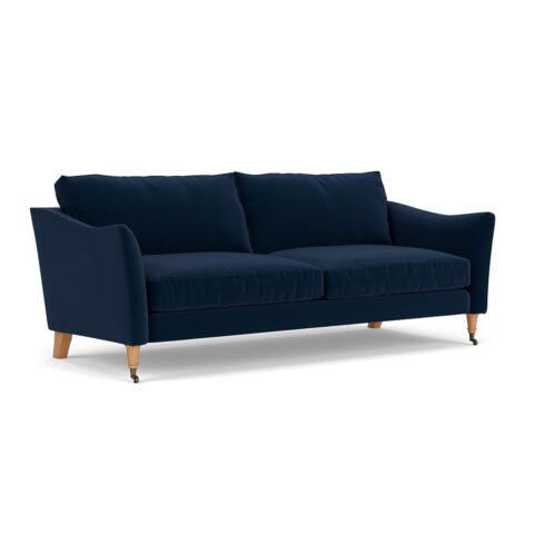 4 Seater Sofa – Deep blue – Matt Velvet – Robinson – The Cotswold Company